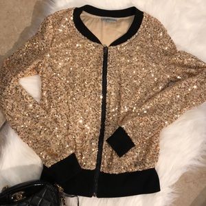 Gold sequin jacket